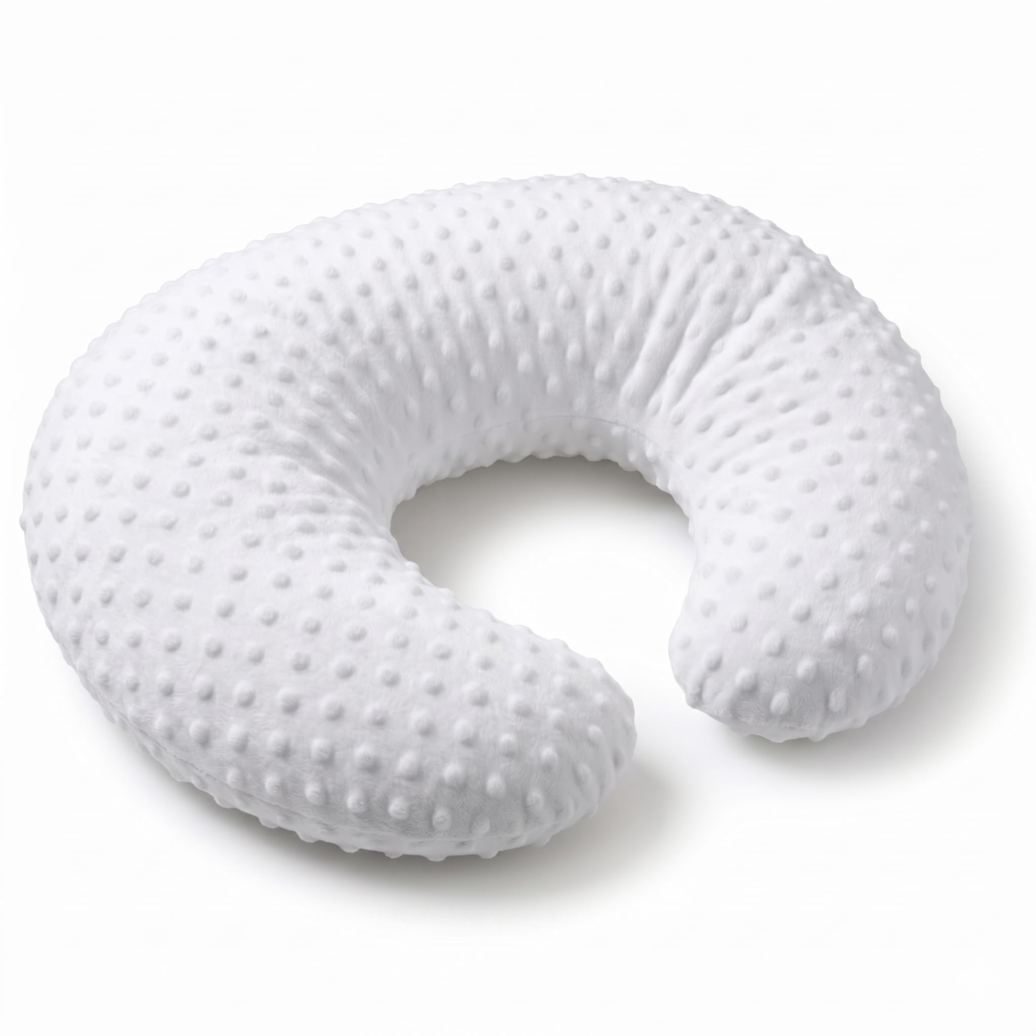 Roses77 Nursing Pillow and Maternity Positioner with Washable Cover Beige Ergonomic Pillow for Breastfeeding, Bottle Giving, Tummy Time Support, Sitting Baby and Growing Postural Support