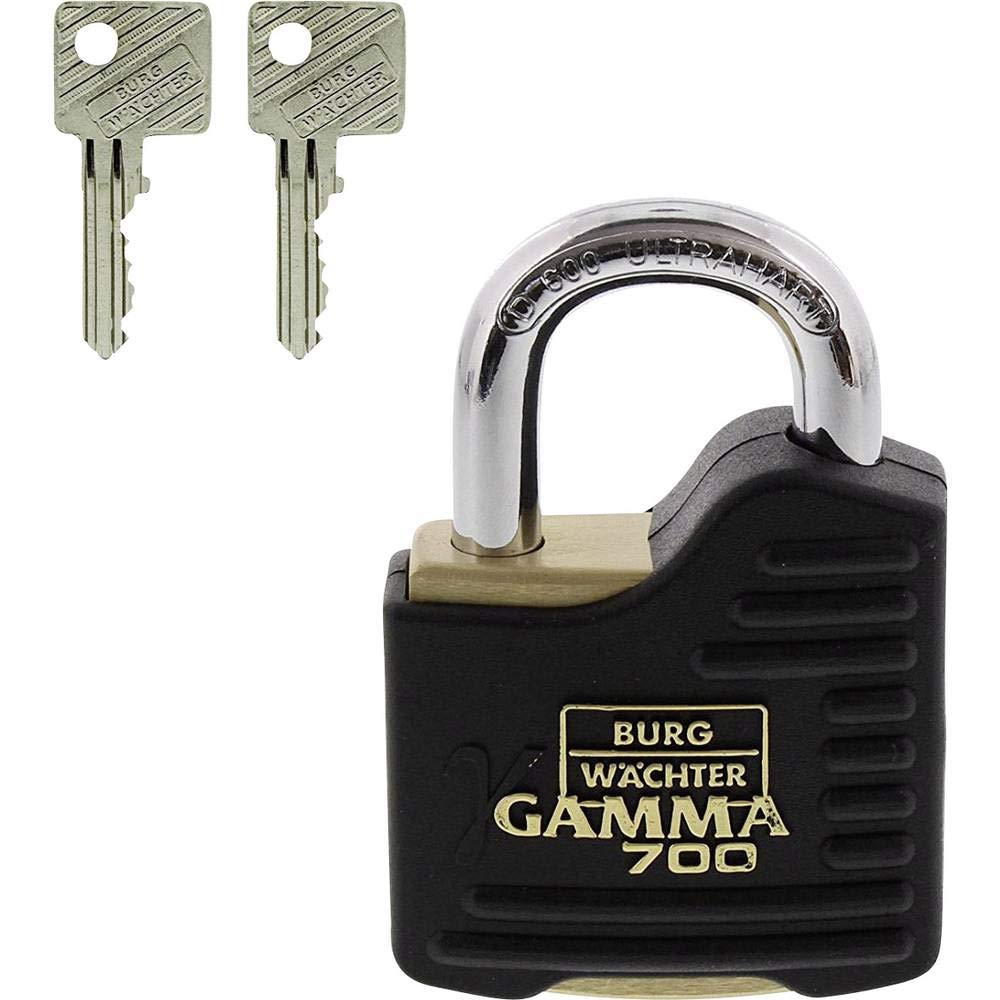 Amazon.co.jp: BURG WAECHTER 樹脂強化カバー付南京錠 ガンマ 700-55SB