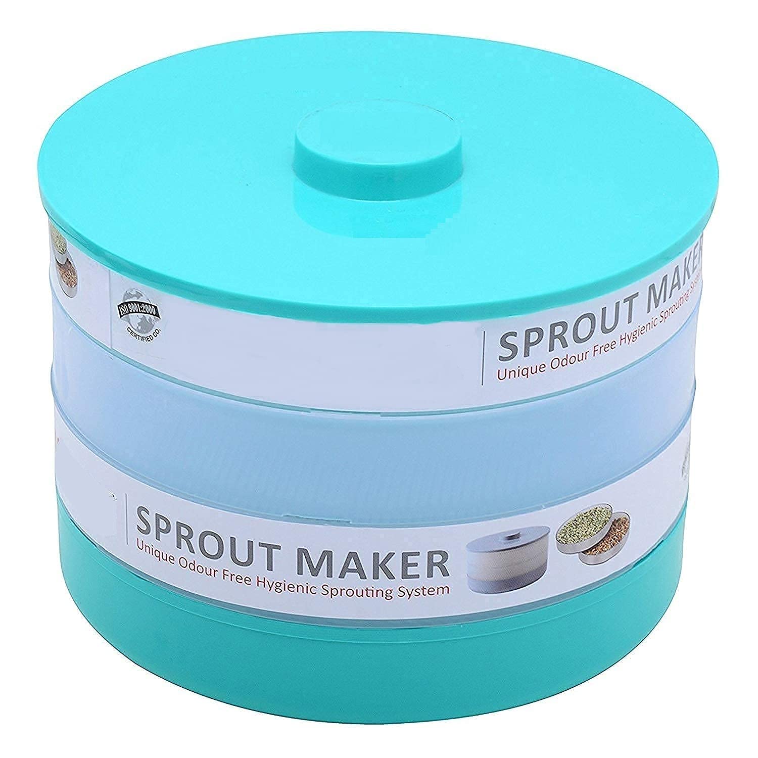 NOBILEA Unbreakable Plastic Beans Sprouts Makers Container Box For Home - Made in India (500ml) (3 Bowl Containers)-picture-11