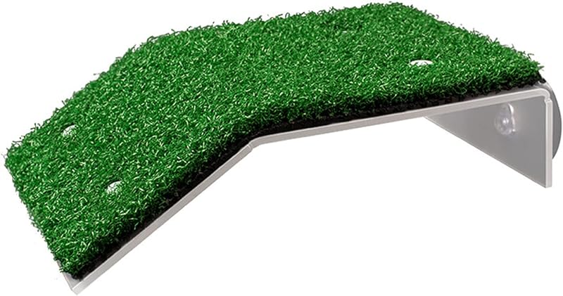 Plataforma de Basking para Tartarugas com Grama Artificial DoubleWood Pequena