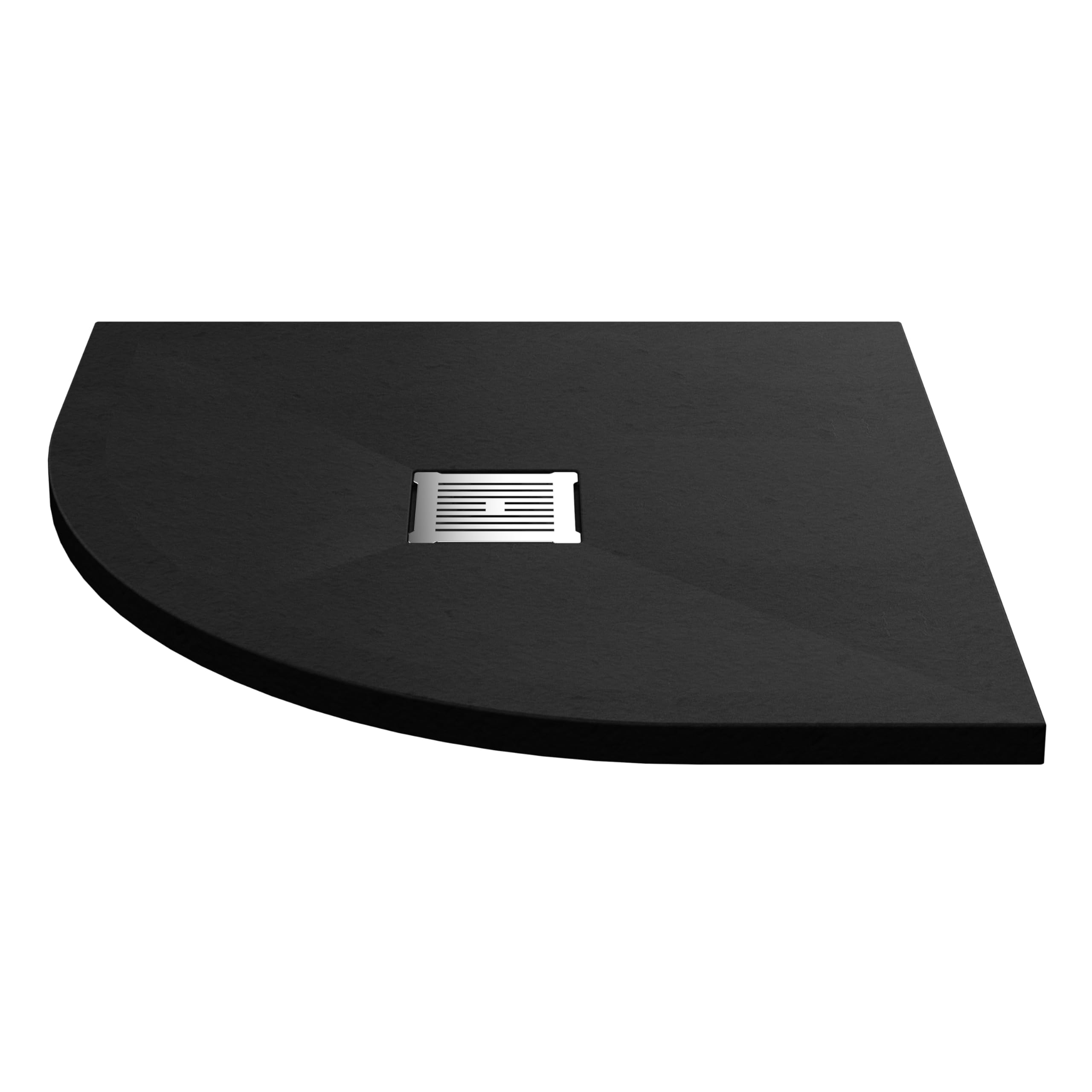 800mm Premium Slimline Quadrant Shower Tray - Slate Black