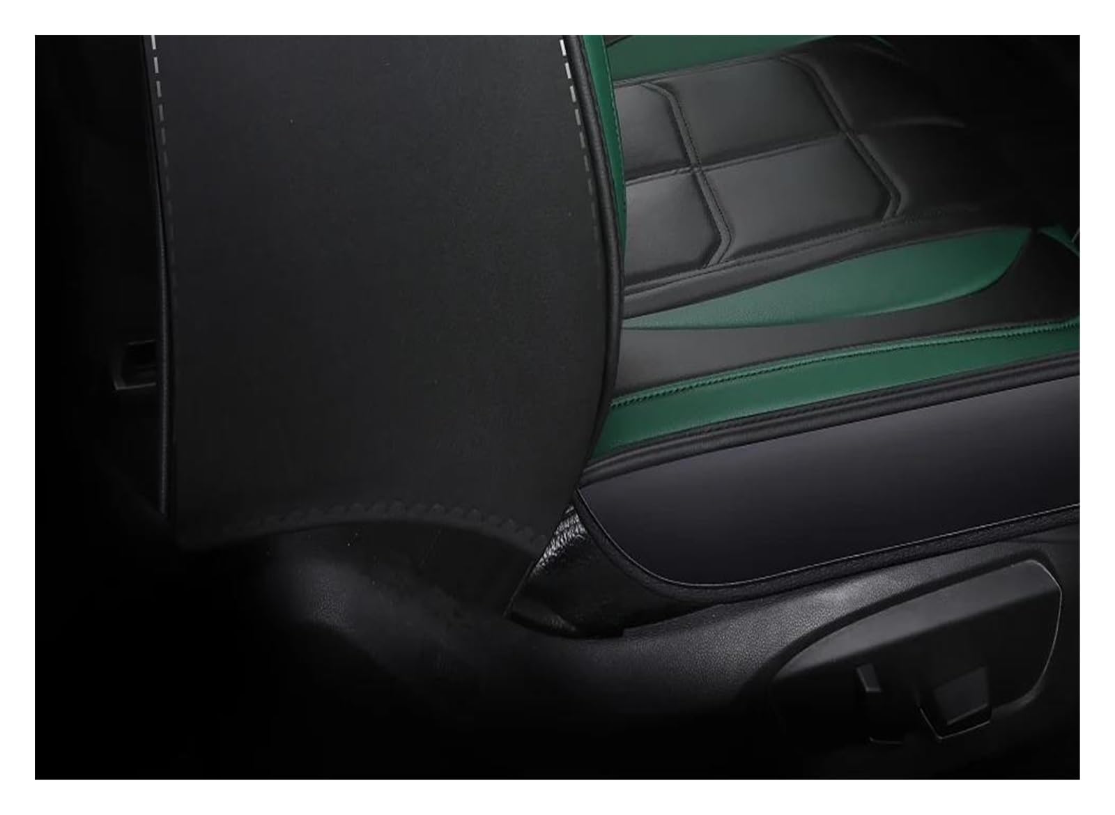 Autostoelhoezen Voor Opel Corsa 2004 2005 2006 2007 2008 2009, Complete Set Stoelkussenhoezen Voor 5-zits PU Voor- En Achterbankbeschermers,Gemaakte Accessoires,B/Gray