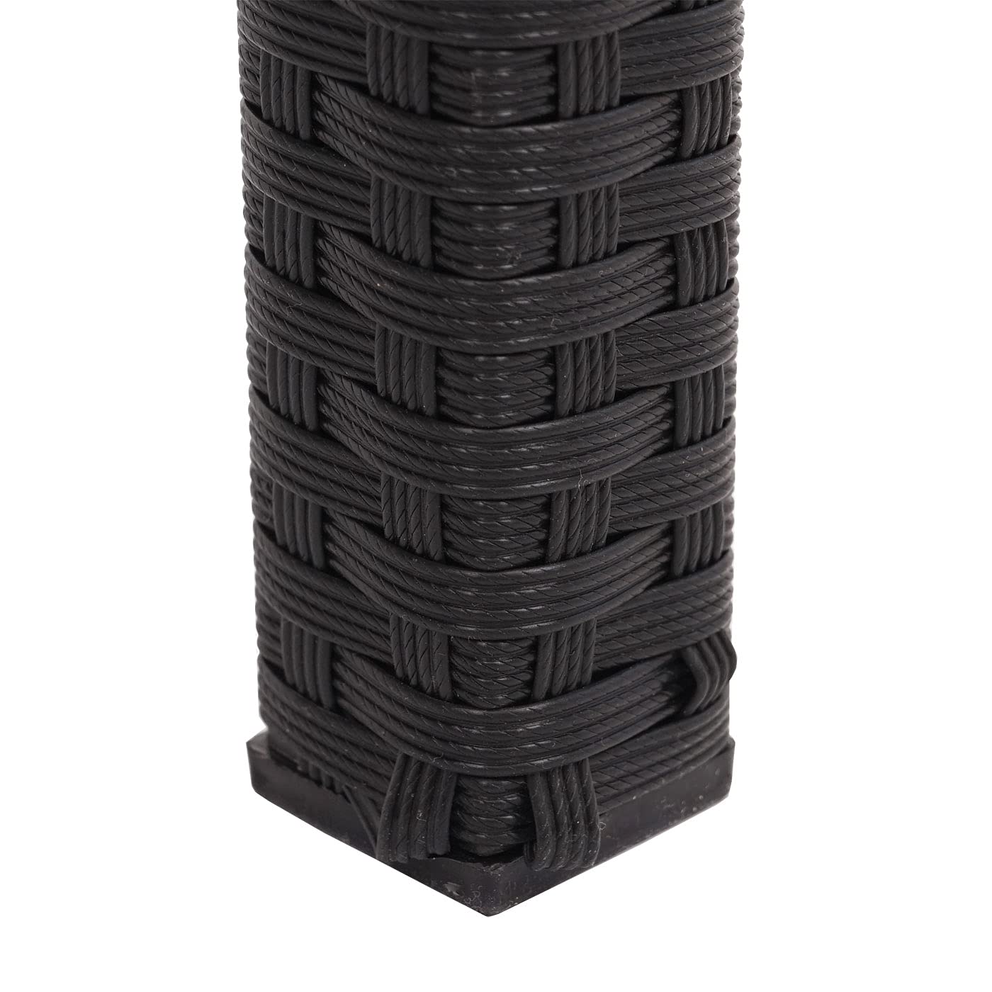 Poly-Rattan Tisch HWC-G19AM, Gartentisch Balkontisch, 120x75cm - schwarz