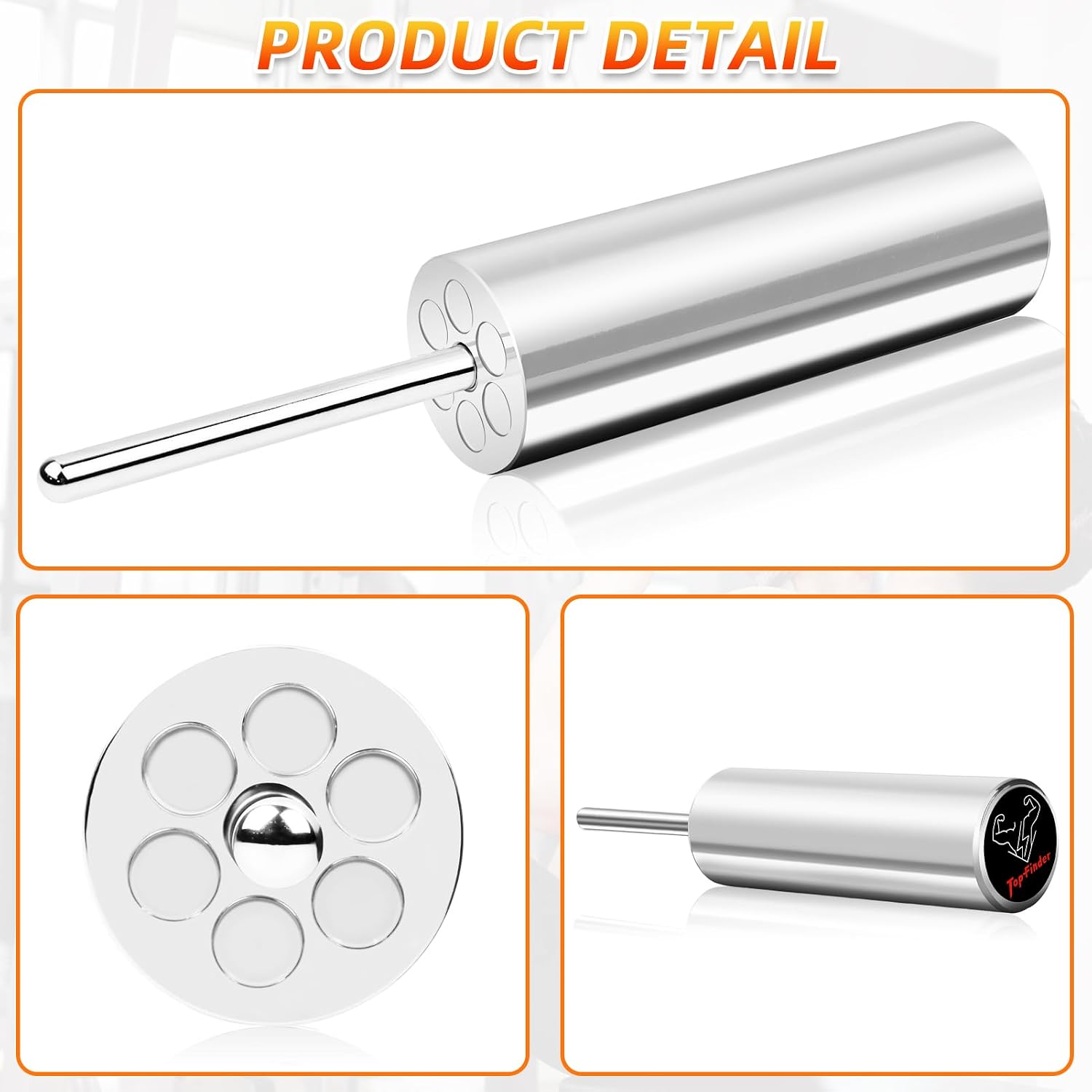 Gym Pin Weight Stack Pin Extender for Cable Machines & Home Gyms, Ø 10 mm, Ideal for Weight Lifting & Strength Training to Add Extra Olympic Weight Plates, Durable Steel for Long-Lasting Use