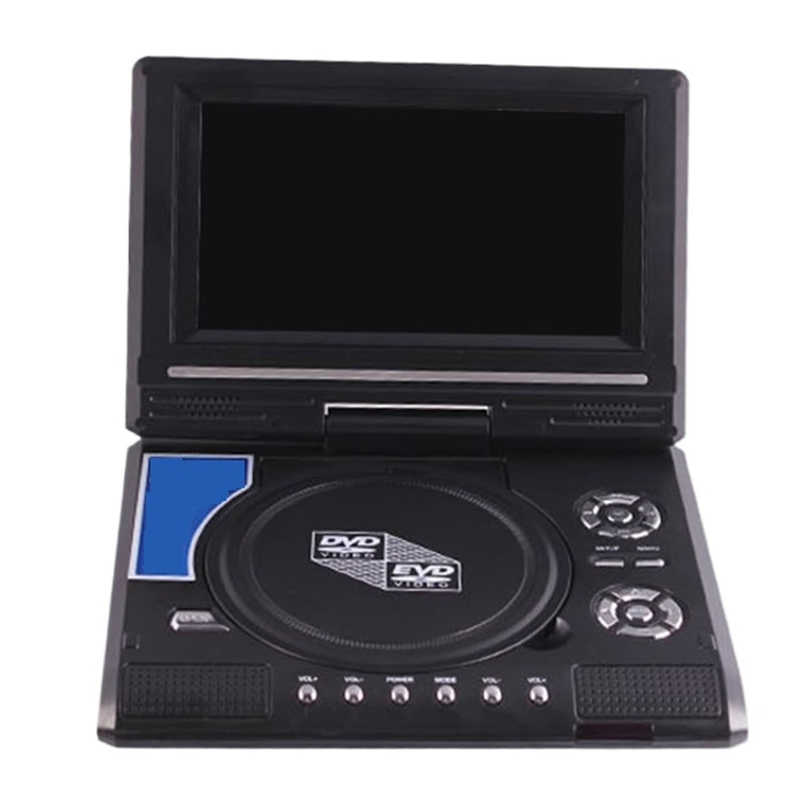 Lecteur DVD 7 Lecteurs CD 8 Pouces Écran De Rotation De 270 Degrés avec Télécommande Dispositif D'autoradio De Voyage À Domicile Compact Facile à Utiliser