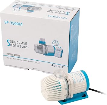 Jecod EP Smart DC Pump with LCD Display Controller for Saltwater Tank EP-3500M, 925GPH