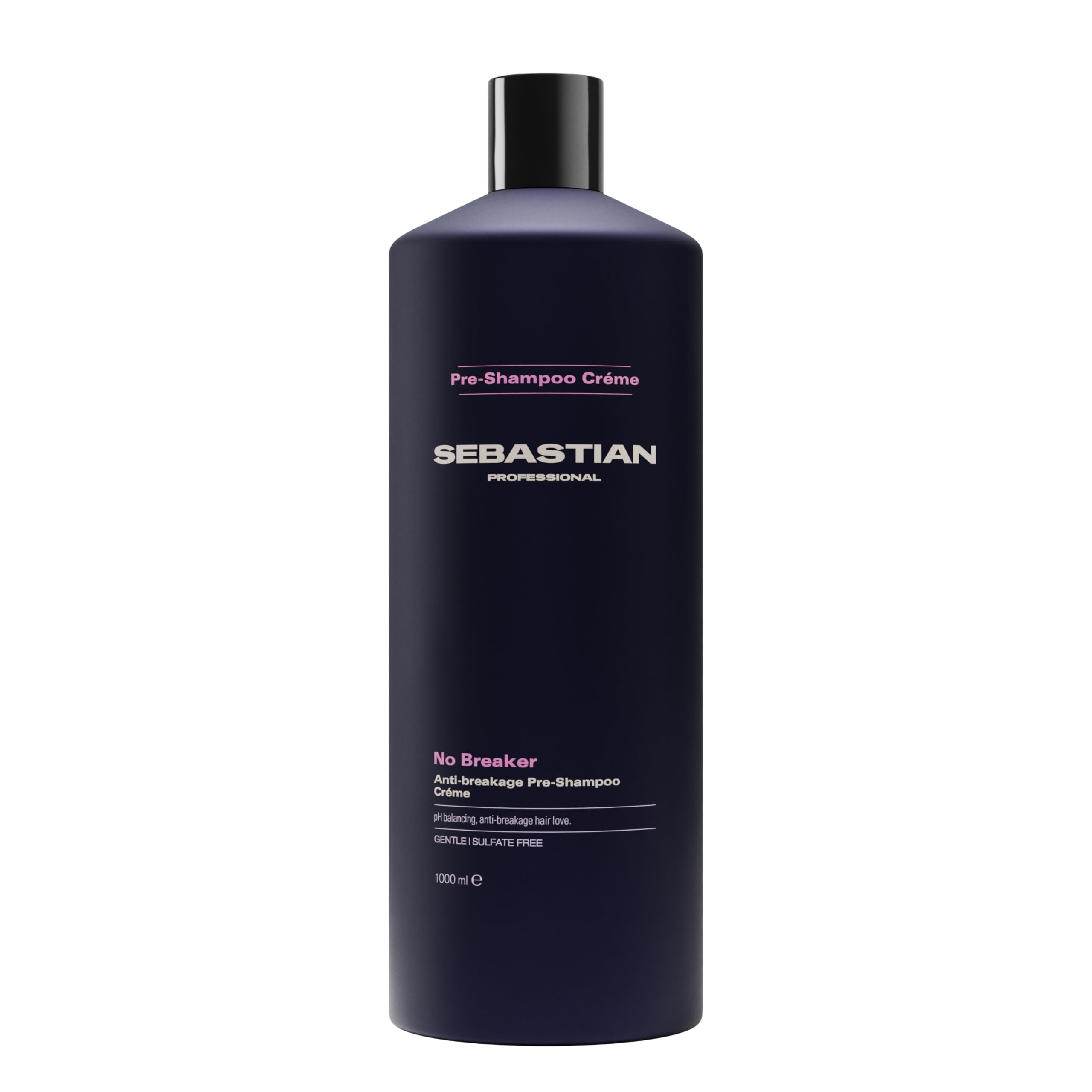 Sebastian Professional No Breaker – Pré-shampoing reconstruction et anti-casse professionnel, renforce les cheveux avant le lavage – 1000 ml