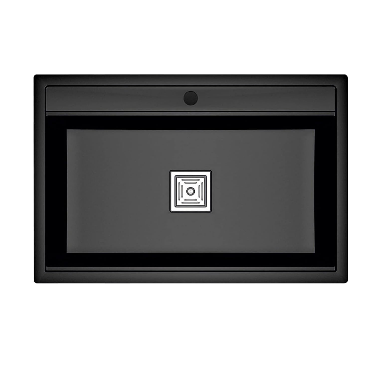 Granite - Quartz Kitchen Sink | single bowl Quartz Black Metallic ...