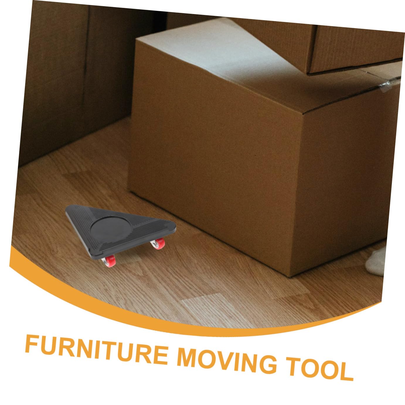 MAGICLULU Set Carrello per Traslochi Mobili Pesanti Ruote Triangolari, Utensile Solleva Mobili in Metallo per Spostamento Elettrodomestici e Riorganizzazione Casa Ufficio, Kit 5 Pezzi