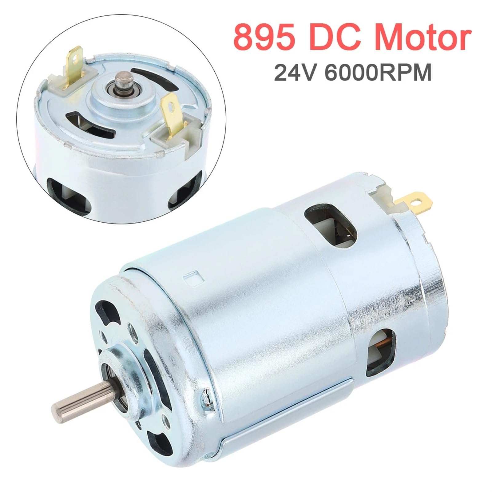 Silnik prądu stałego 895, 12 V, 24 V, wysoka 6000 obr./min, 20 000 obr./min, podwójne łożyska kulkowe, wysoka prędkość obrotowa, silnik prądu stałego do elektronarzędzi, dla majsterkowiczów, mała