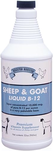 Rooster Booster B-12 - Líquido para ovejas y cabras, 32 onzas
