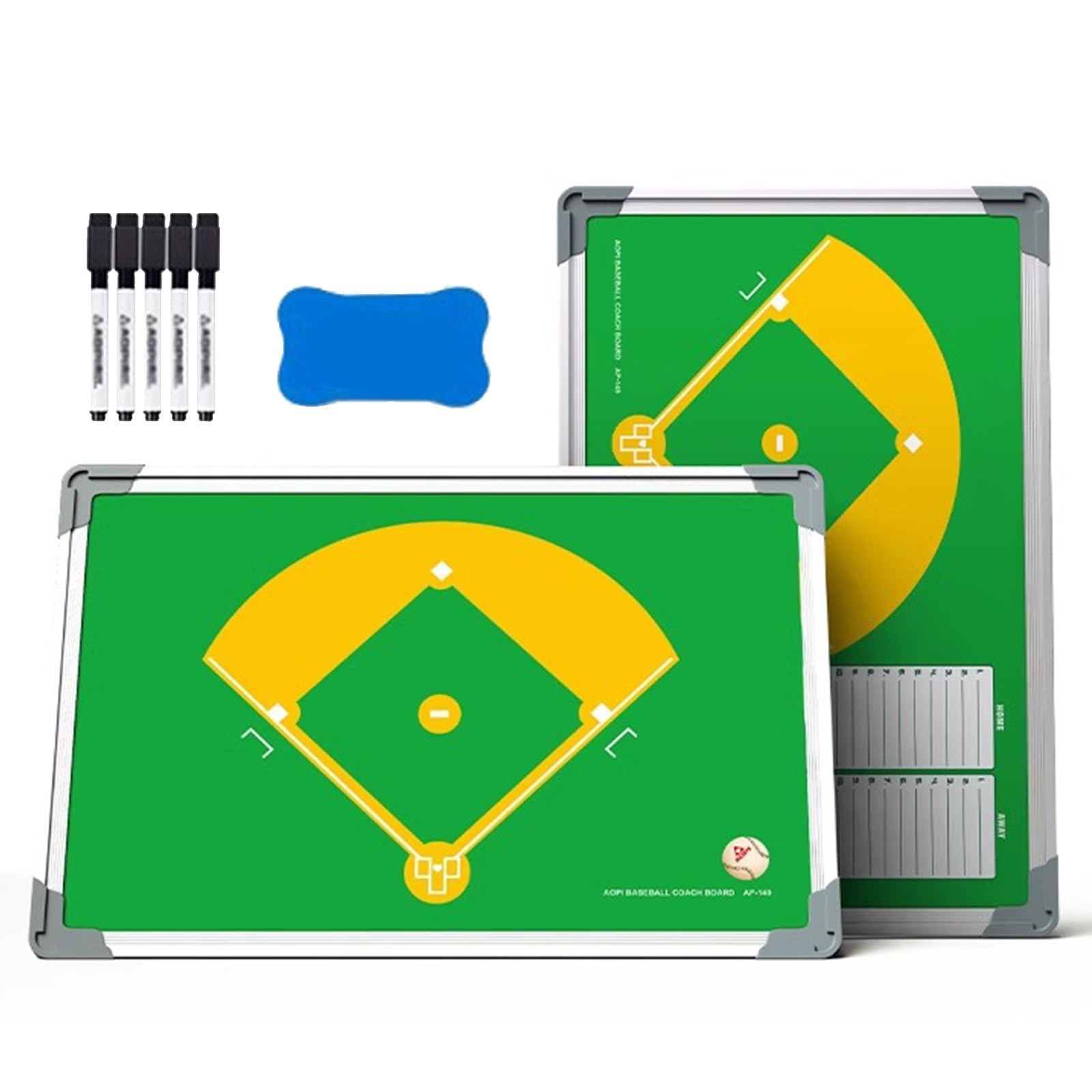 Magnetyczna Tablica Trenerska Baseballu, Przenośna Tablica Suchościeralna, Gładka Powierzchnia do Pisania, Łatwa do Przenoszenia, Trwały Materiał, Konstrukcja z Możliwością