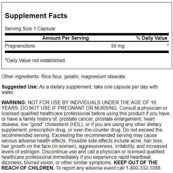 Pregnenolone 50 mg Super Strength