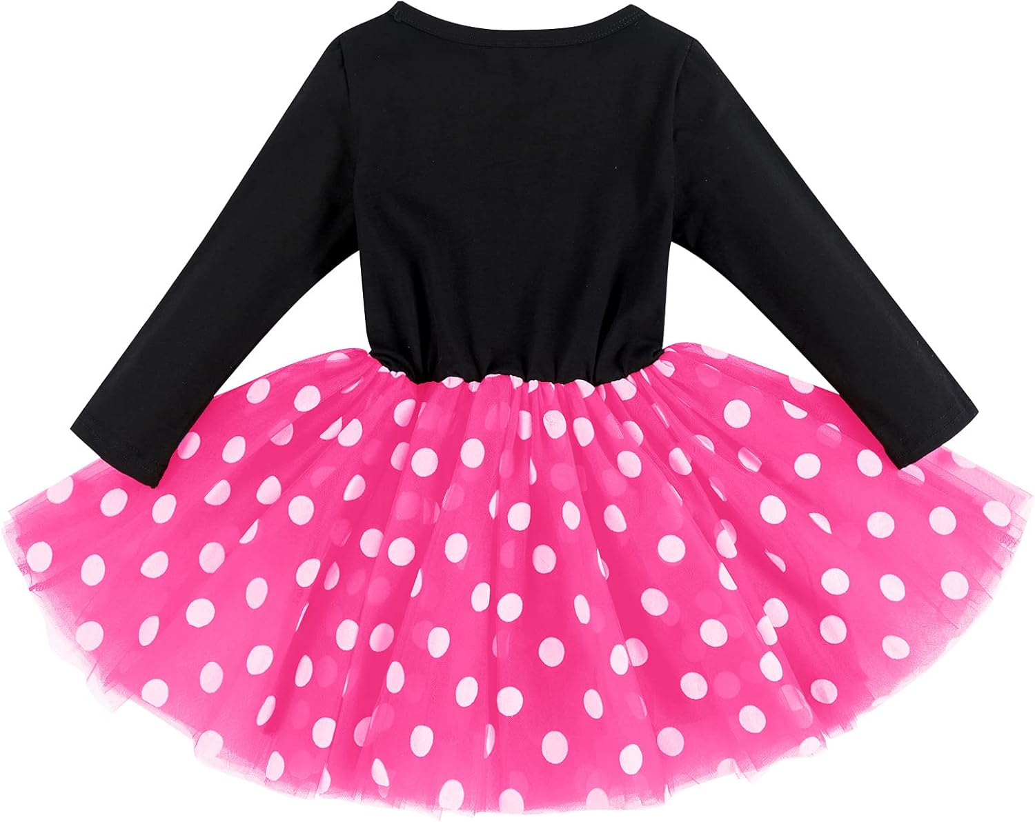 ODASDO Baby Girls Toddlers My 1st / 2nd / 3rd Birthday Long Sleeve Tutu Dress with Bowknot Headband 2pcs Clothes Set - Image 3
