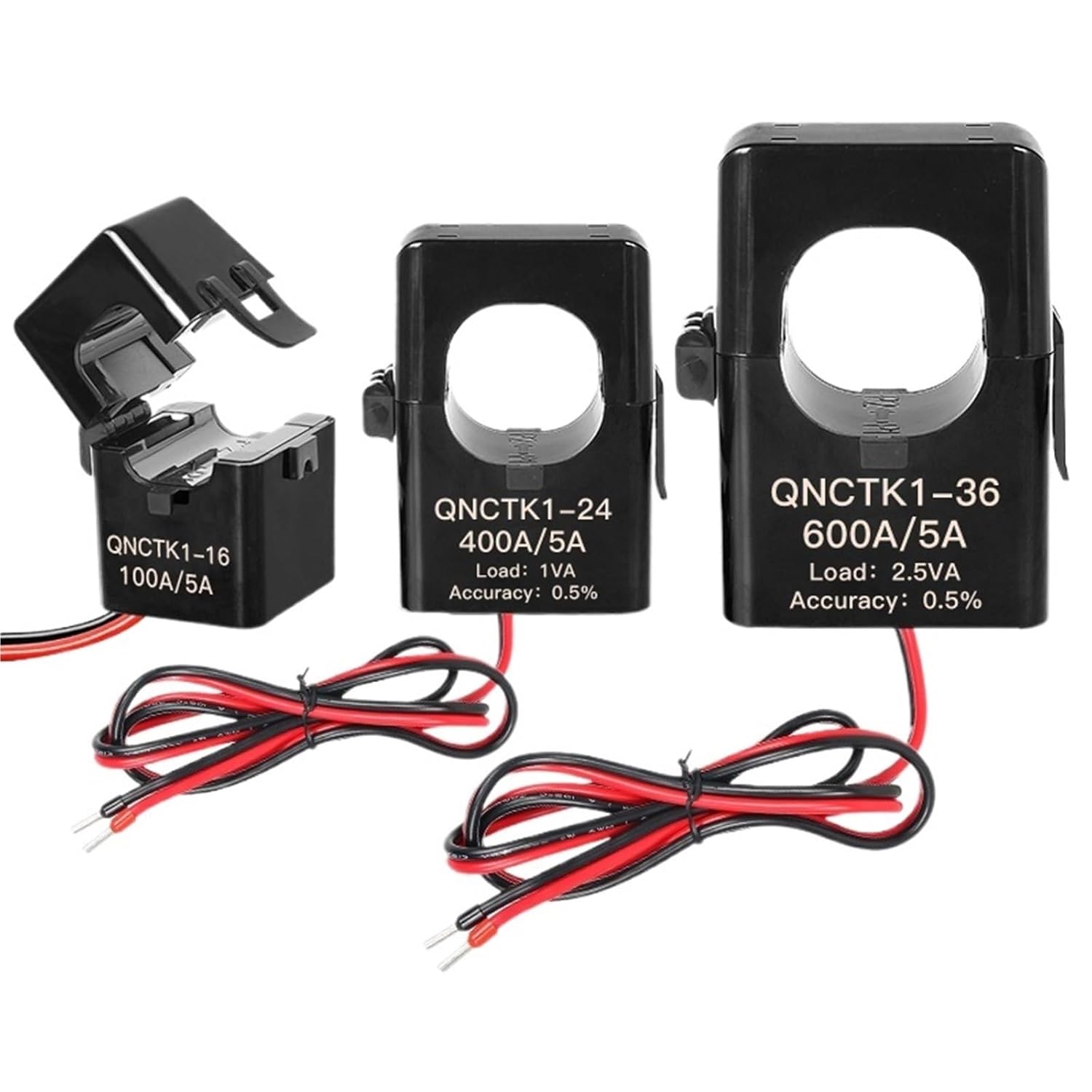 QNCTK1-16 Split core Current Sensor 50 5A 100 5 150/5 200A 5A ct clamp Current Open Type Current(QNCKT1-16 200A-5A)