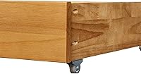 Vista 7 de MUSEHOMEINC Solid Wood Under Bed Storage Drawer with 4-Wheels for Bedroom,Wooden Underbed Storage Organizer,Suggested for Twin and Full