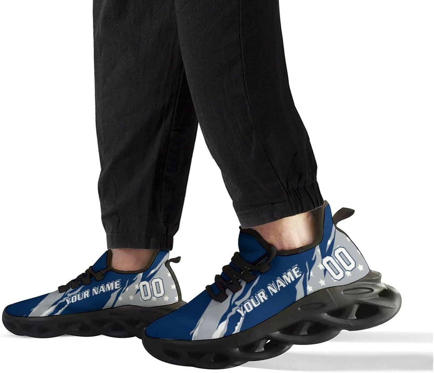 Custom Football Sneakers City Breathable Sport Slip-on Shoes Personalized Photo Name Number Gifts for Football Fans Men Women - Image 2