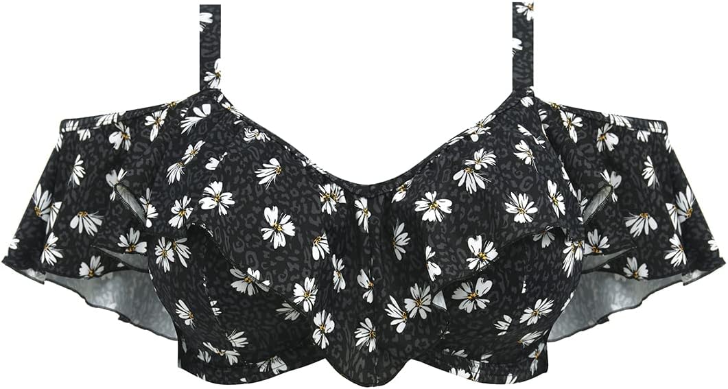 Elomi Plain Sailing Bardot Ruffle Underwire Bikini Top (ES7273)