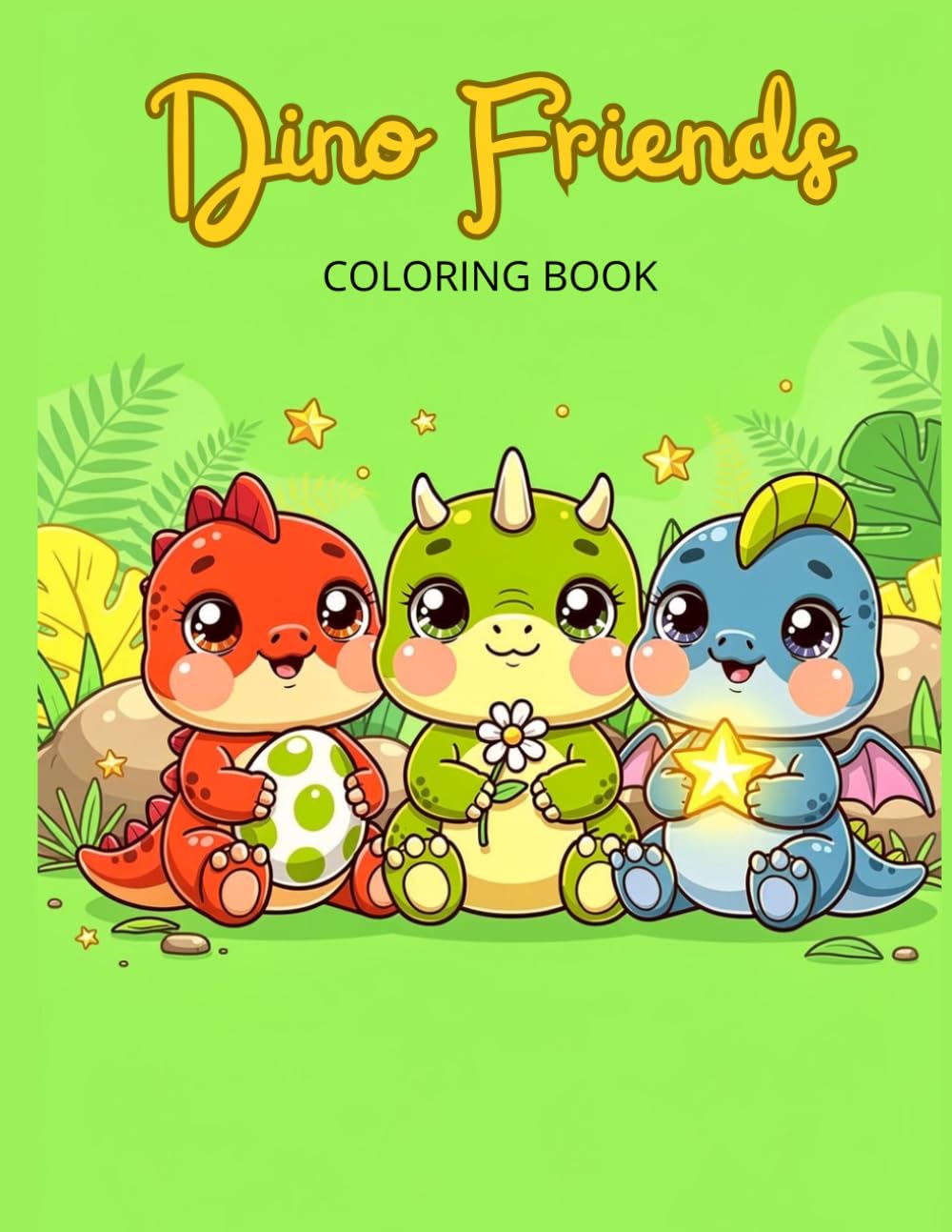 Dino Friends: Coloring book (Rainbow Joy Books)