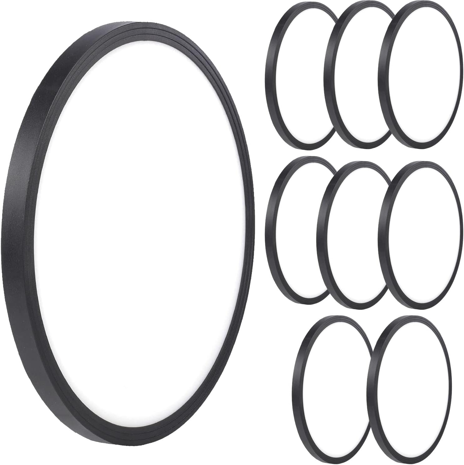 2800LM Flush Mount LED Ceiling Lights,9 Inch Black 24W Slim Ceiling