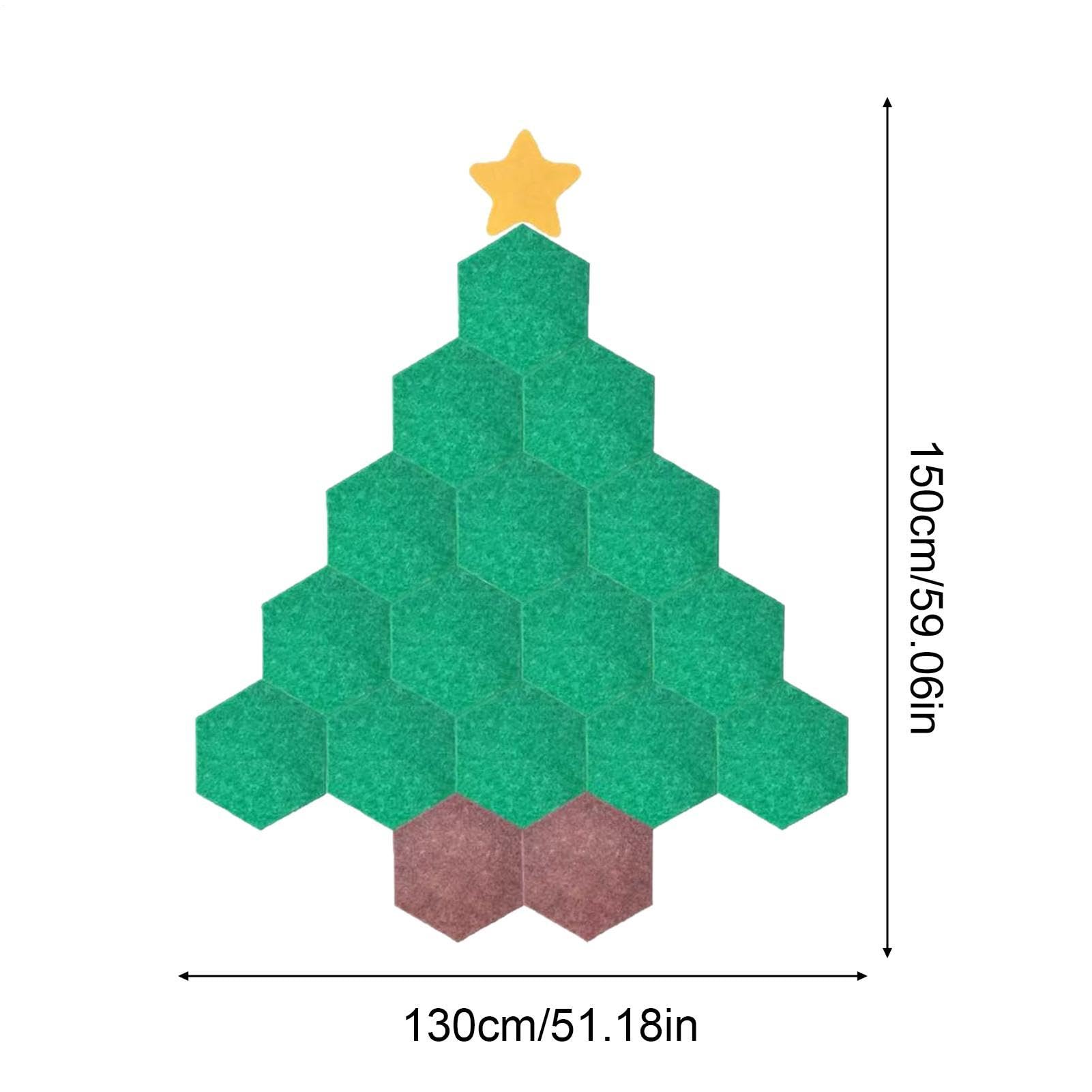 Árbol Navideño de Fieltro para Fotos 130 x 150 cm Decor Mural Navideñas