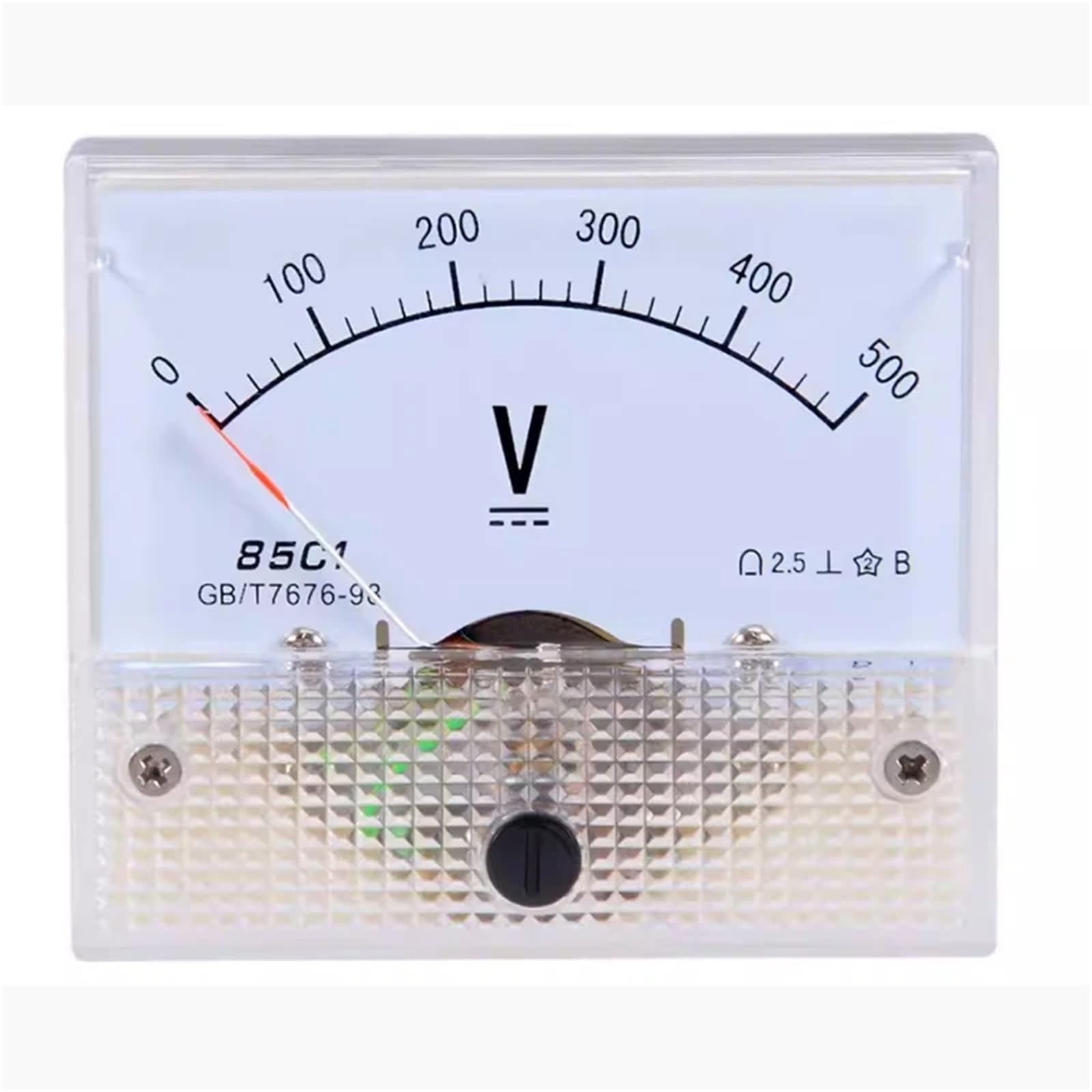 Voltmètre CC à aiguille pour le contrôle de batterie et circuit basse tension 3V