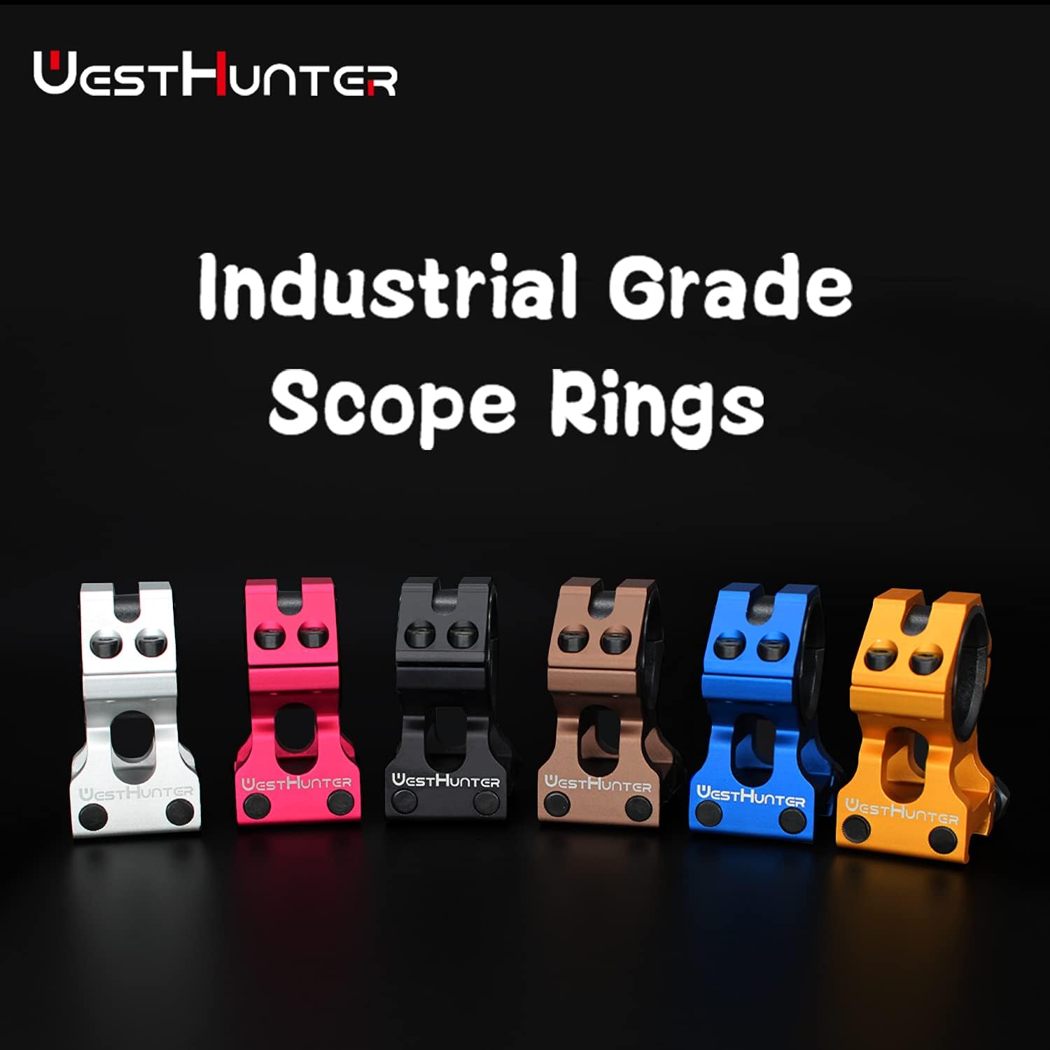 WestHunter Optics Picatinny Scope Rings, 1 Inch 30 mm Tactical Precision Scope Mount | Silver : Sports & Outdoors