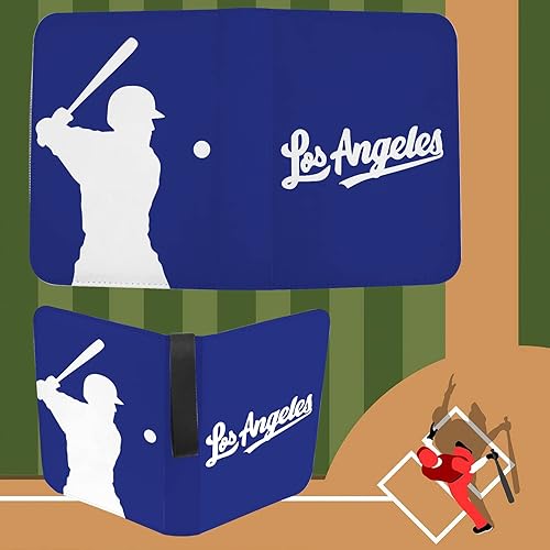 Miniatura 5 de Carpeta de Tarjetas de Béisbol con Fundas de 900 Bolsillos, Portador de Tarjetas de Béisbol de Los Ángeles para Tarjetas Coleccionables, Álbum