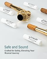Vista 4 de Libretto Grasa de corcho premium, juego de 3, inodora, suave, para instrumentos musicales de viento de madera, clarinetes, saxofones, clarinetes