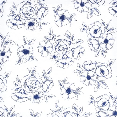 Image of Hudson Baby Unisex Baby Cotton Toddler Pillow Case, Blue Toile, One Size