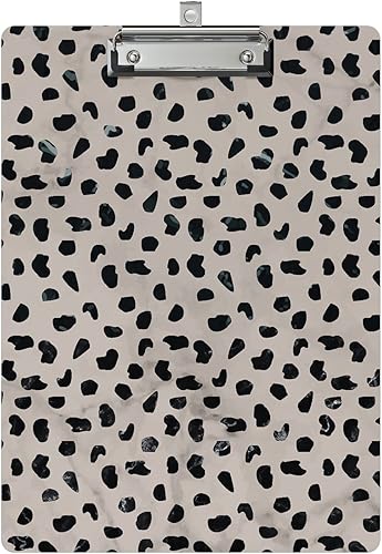 Miniatura 7 de Diseño de portapapapeles decorativo de madera A4 tamaño carta para oficina en el aula, tamaño estándar de 9 x 12.5 pulgadas con clip de metal de