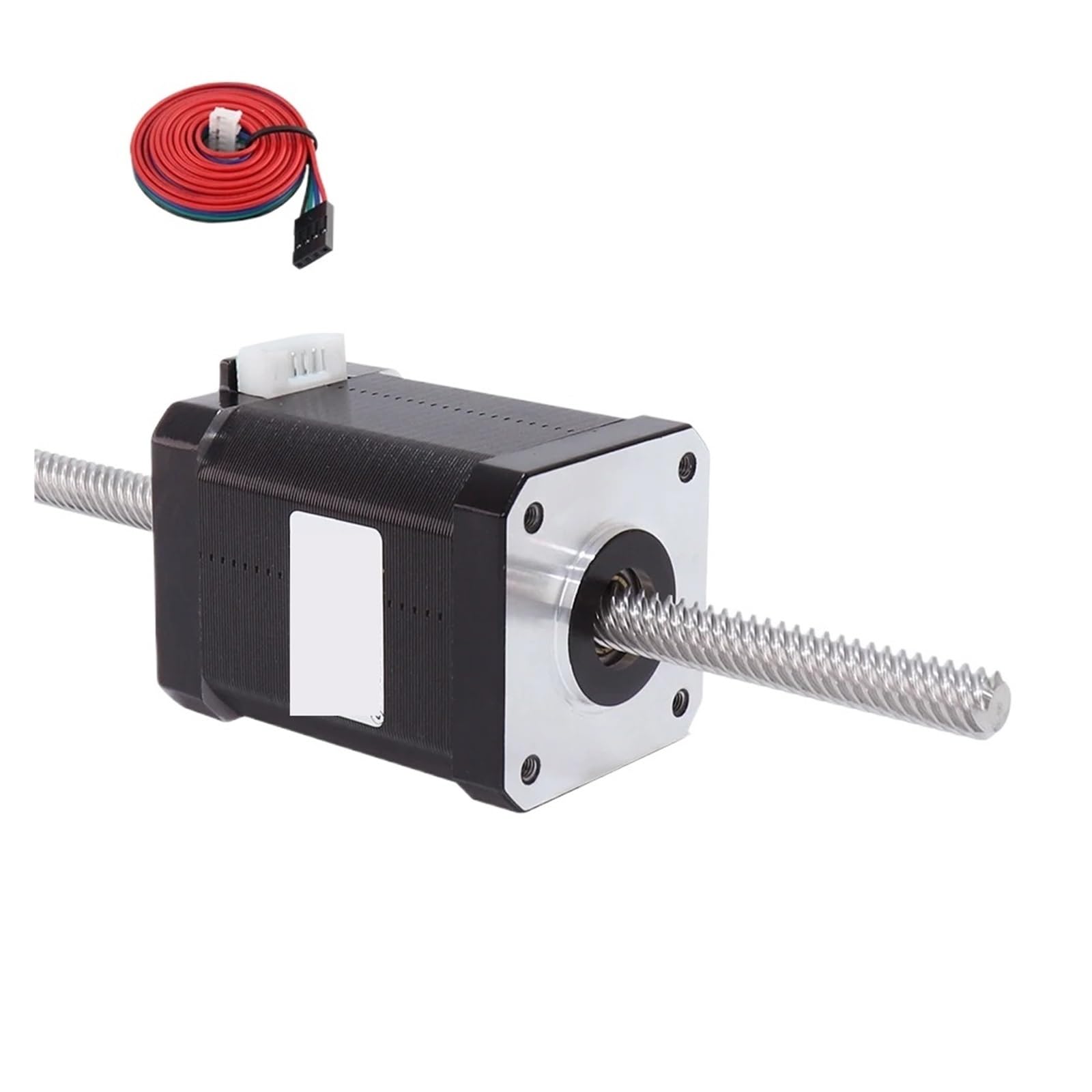 Motor Paso a Paso Lineal NEMA17, 1.7A 70N.cm Motor Paso a Paso de Tornillo pasante 42HA60-T8 Tornillo de Avance L100-400MM for Impresora 3D CNC(Lead Range 4mm,42HA60-T8-100mm)
