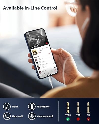 Vista 9 de Stouchi Adaptador de audio USB C a 0.138 in (2 paquetes) tipo C para auriculares tipo C, cable DAC de alta fidelidad para iPhone 17/16/15, Pixel