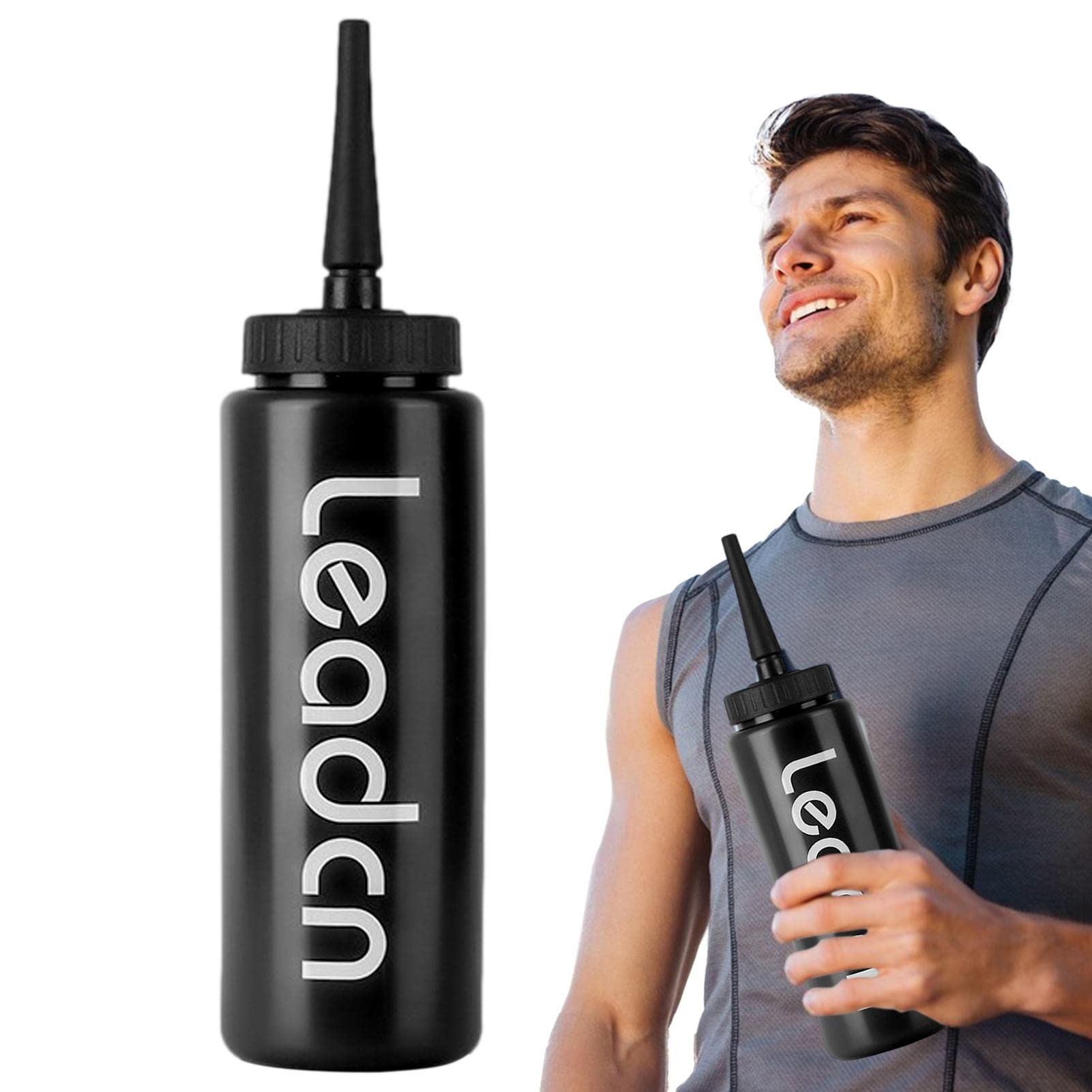 Amazon.co.jp: サッカー ウォーター ボトル | 1L スクイーザブル