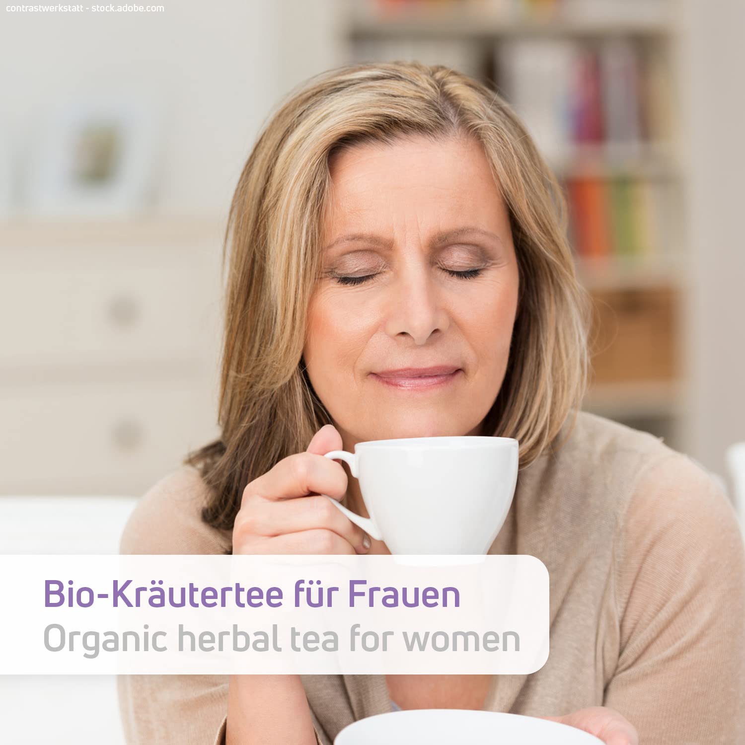 Tè per la menopausa, in qualità biologica per la menopausa e le vampate di calore con trifoglio rosso, 100 g (circa 40 tazze)