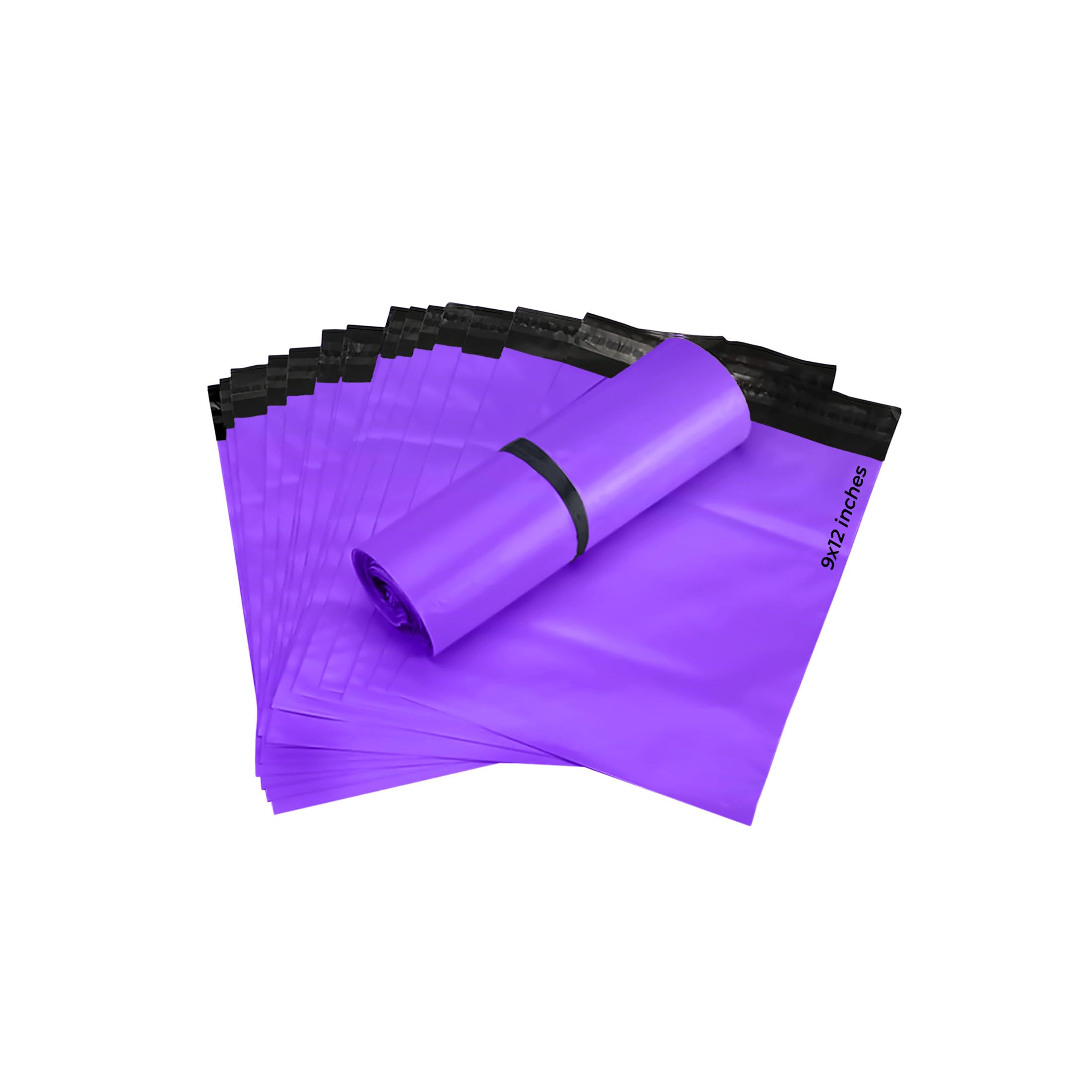 G4Goods® - 1000 Purple Mailing and Packaging Bags 9"x12" - Eco-Friendly Plastic Postage Bags for Clothes and Parcels. Perfect for Business - Offering Versatility and Convenience