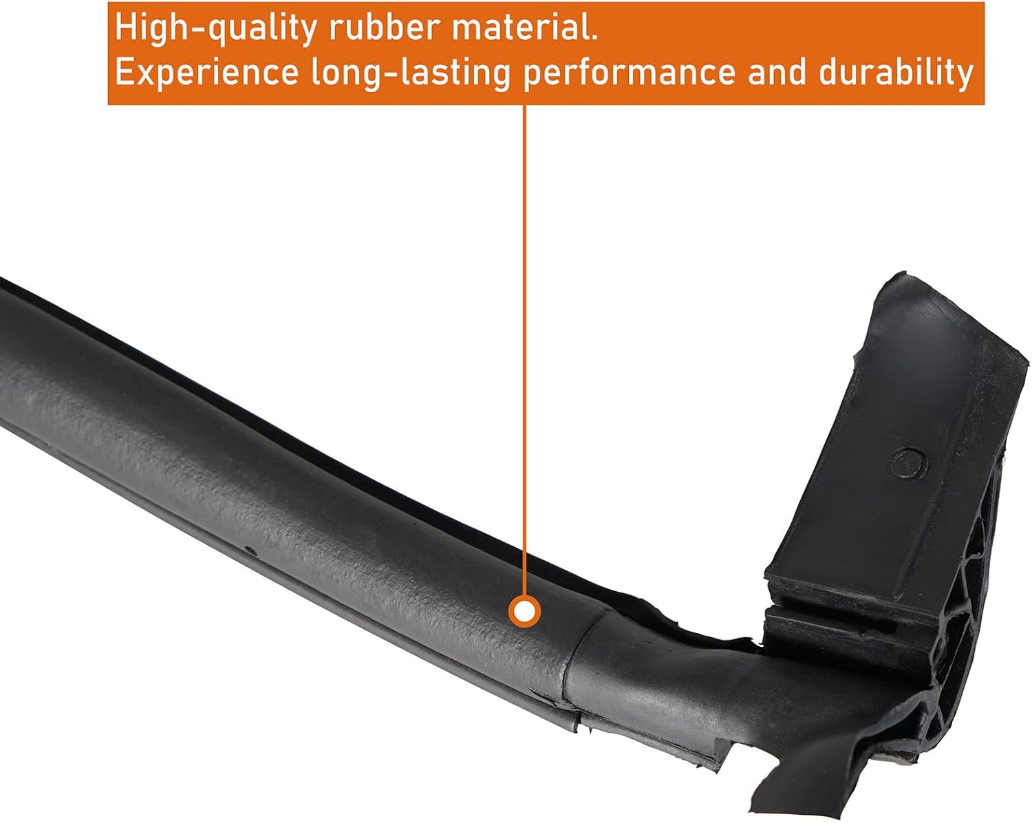 Hooke Road JK Rear Liftglass Lower to Body Seal Rubber Weatherstrip Compatible with 2007 2008 2009 2010 Jeep Wrangler JK Hardtop 2/4 Doors, Replaces 55397042AE
