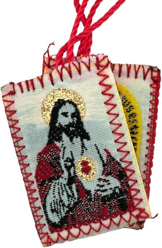 Miniatura 2 de VILLAGE GIFT IMPORTERS Escapularios Catolicos La Virgen De Guadalupe Nuestra Señora de Guadalupe Escapularios Sagrados 100% Lana 5 Estilos