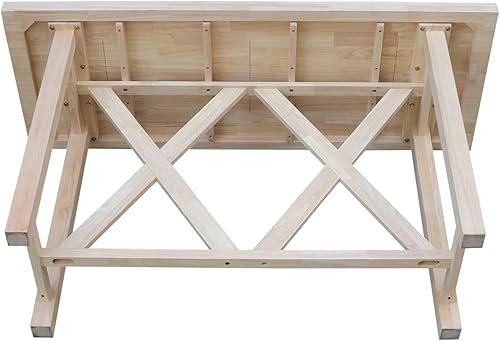 Miniatura 7 de IC International Concepts Mesa de altura de barra, sin terminar