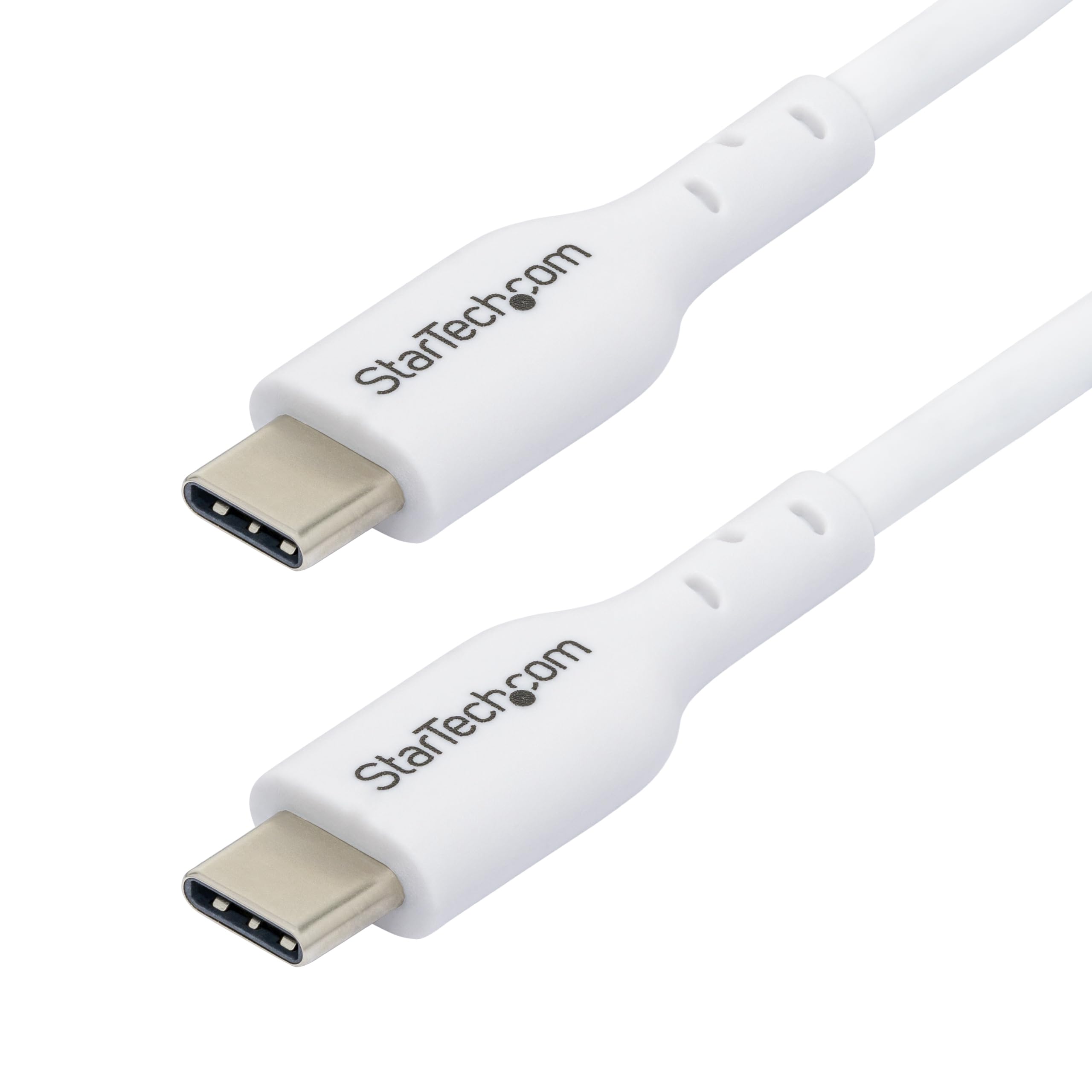 Startech White Usb-C Plug To Usb-C Plug 60W 3A Charging Lead, 3M
