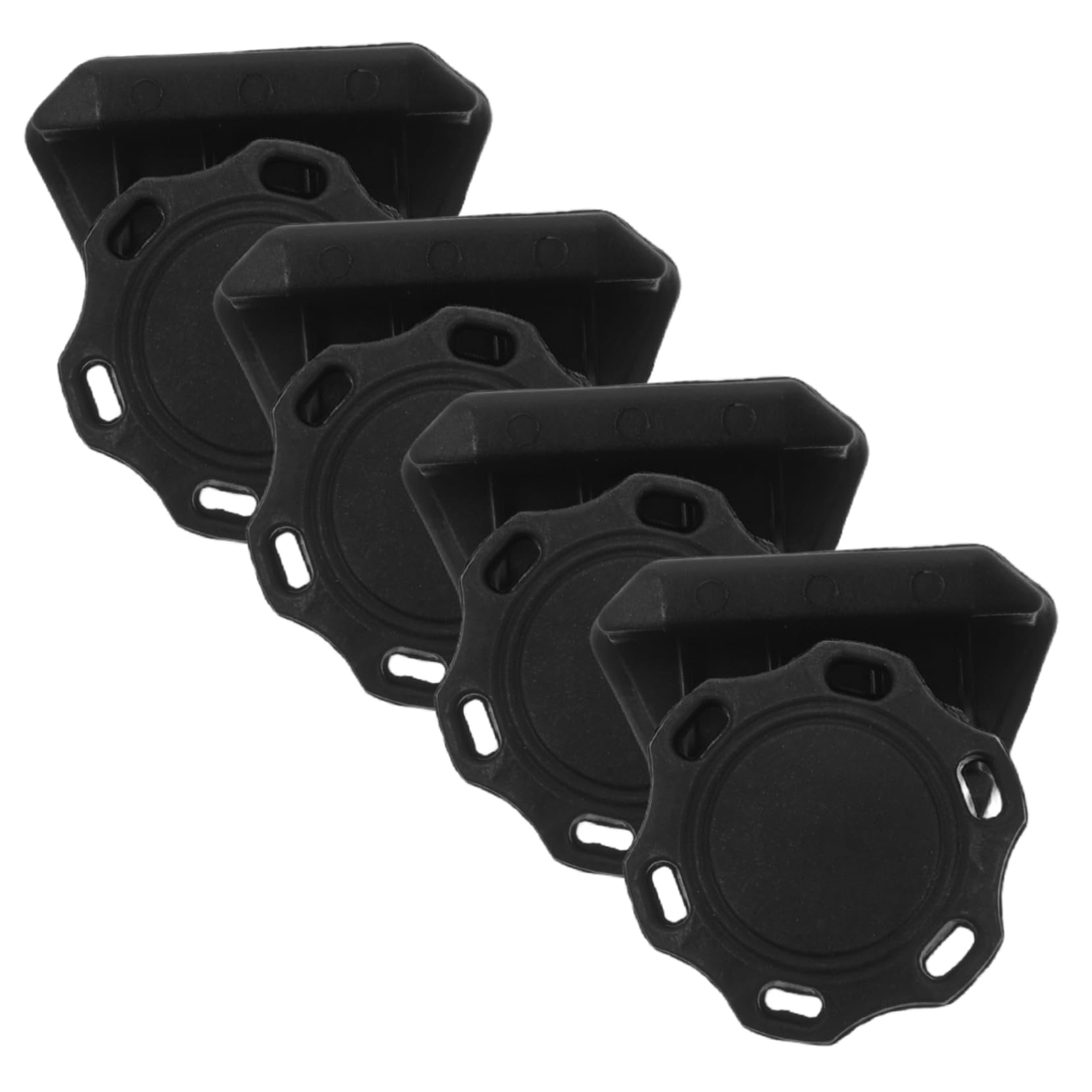 Mipcase 4 Sets Durable Football Helmet Visor Clips and Screws Kit for Secure Attachment Robust Black Plastic Fasteners for Youth and Adult Sports Gear