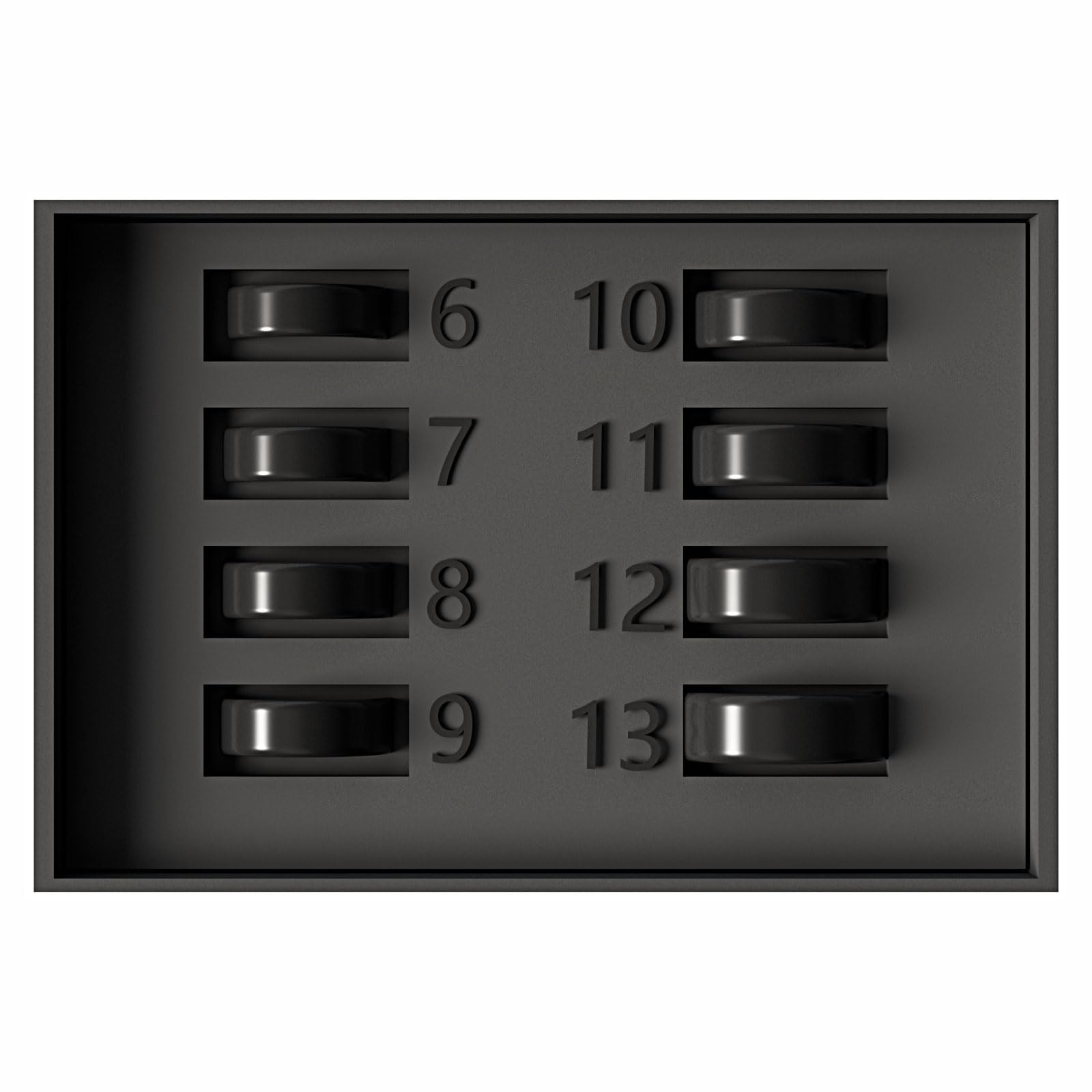 Vic Sizing Kit for Smart Ring - Size Before You Buy - Sizes 6 to 13 - Choose from 8 Sizes - Find The Comfortable Ring Size