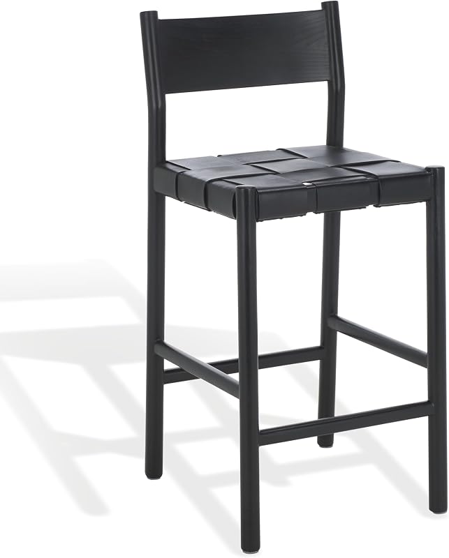 SAFAVIEH Devnie Woven Leather Counter Stool — $279