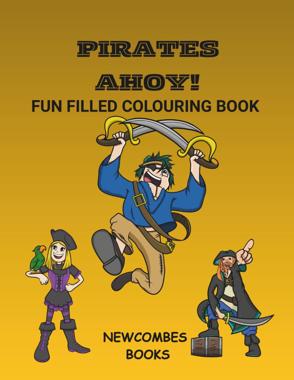 Pirates ahoy!: Fun filled colouring book