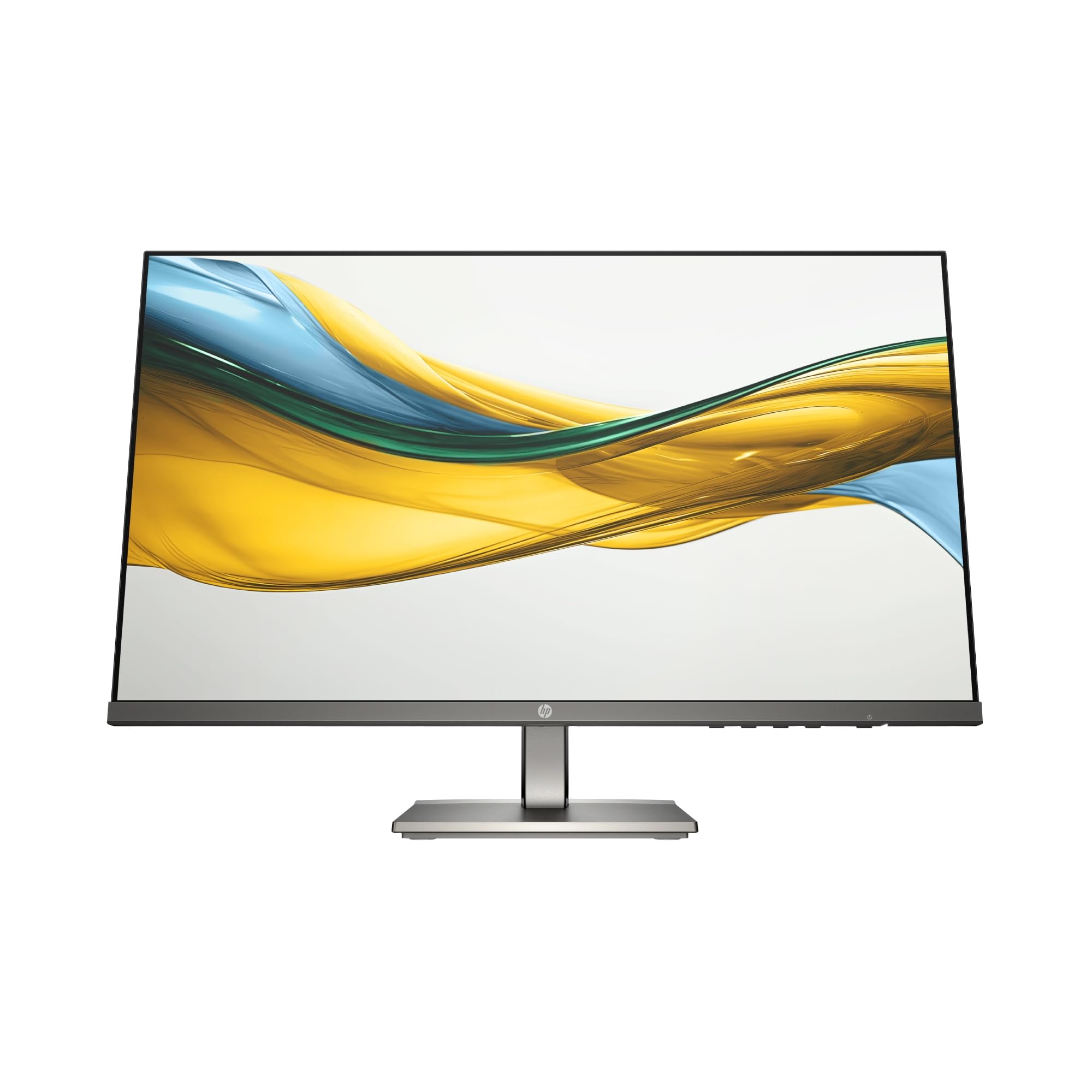 HP 524da - Monitor 23.8" FHD (1920x1080, IPS, 100Hz, 5 ms, 99% sRGB, 300 Nits, Contraste 1500:1, Altura e Inclinación Ajustables, Altavoces Integrados, Low Blue Light) Negro con Soporte Gris Metálico