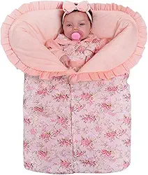 Saco de Dormir Para Bebê Menina Porta Bebê Charmosinha Salmão