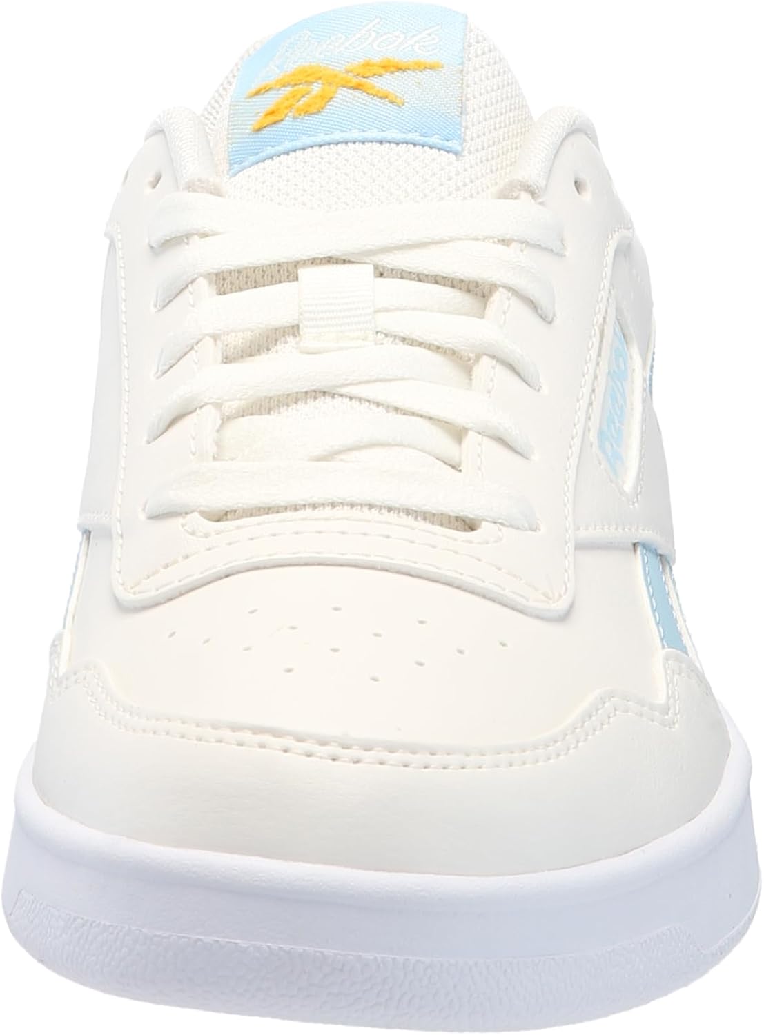 Reebok Women's Court Advance Clip Sneaker, Chalk/Soft Blue/Fierce Gold, 6.5 - Image 2
