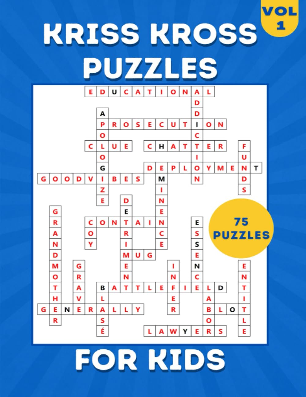 Kriss Kross Puzzles for Kids: Activity Book for Kids Ages 8-12 | 75 ...