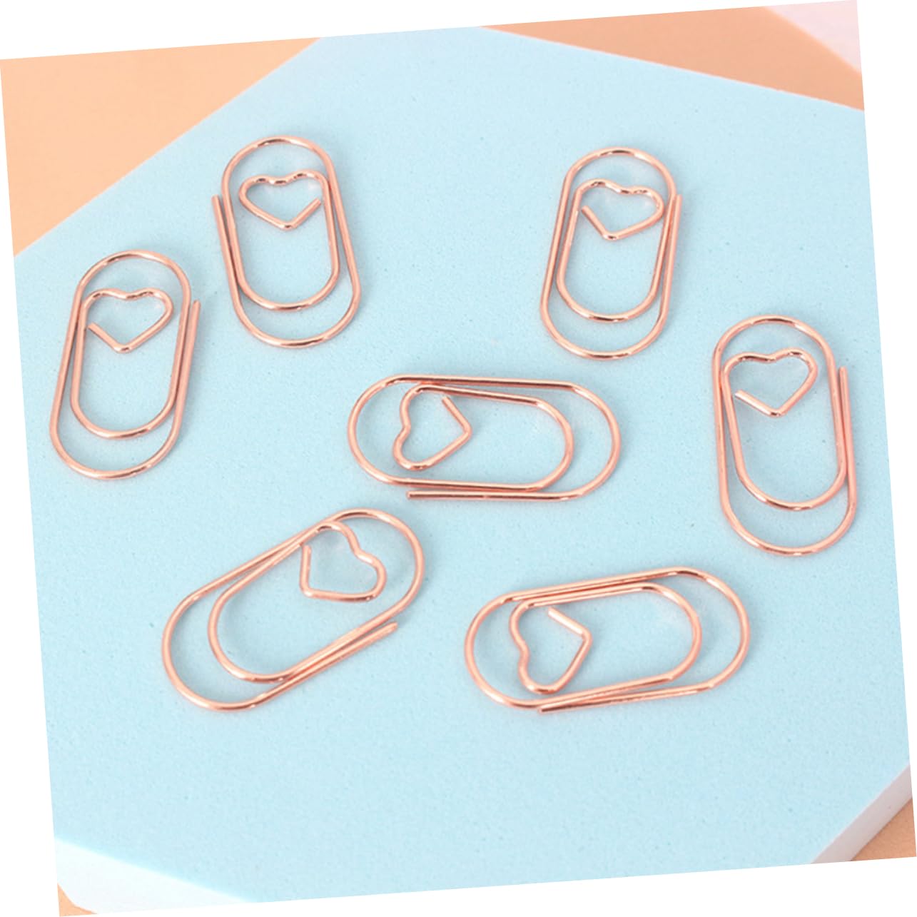 Tofficu 4 Sätze Lesezeichen Klammer Büroartikel Weichnachtsgeschke Büro Büroklammern Markierungen Bürobedarf Büroklammern Für Papierkram Draht Aus Kohlenstoffstahl Rose Gold 200 Stück * 4