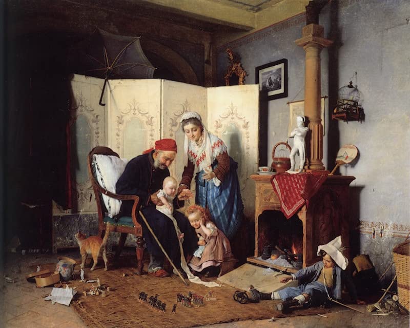 Impression sur toile le vétéran Gaetano Chierici finition premium